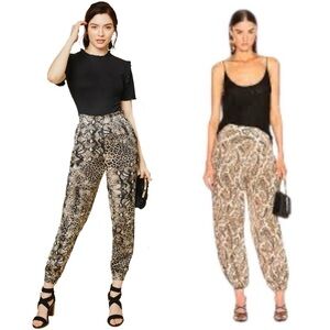 Walter Baker Snake Print Joggers